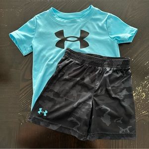 3T Under Armour UA set - t-shirt and athletic shorts